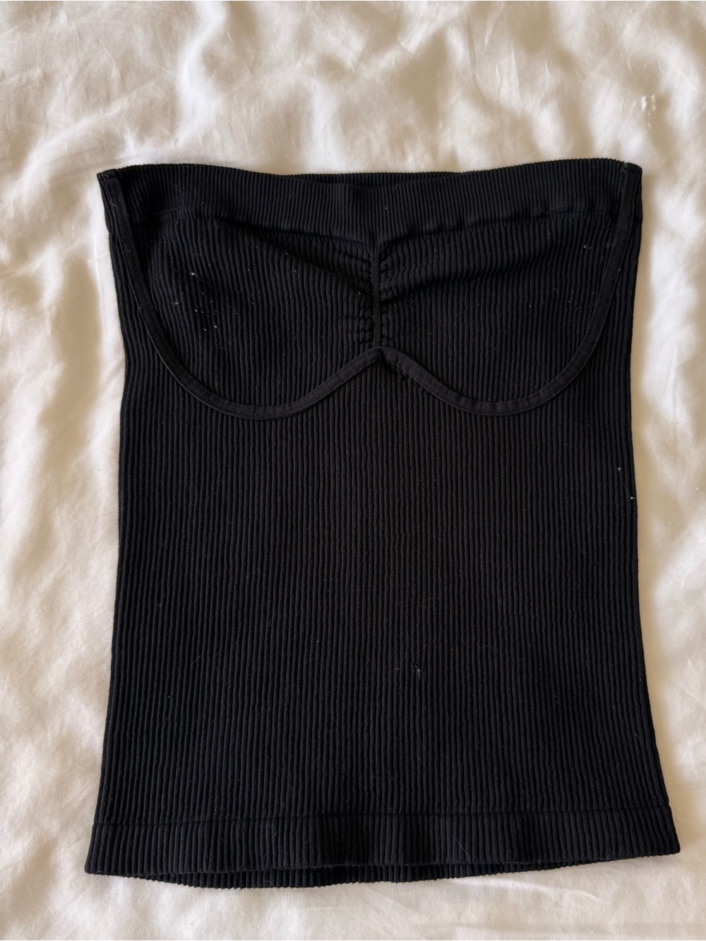 Free People black ribbed tube top